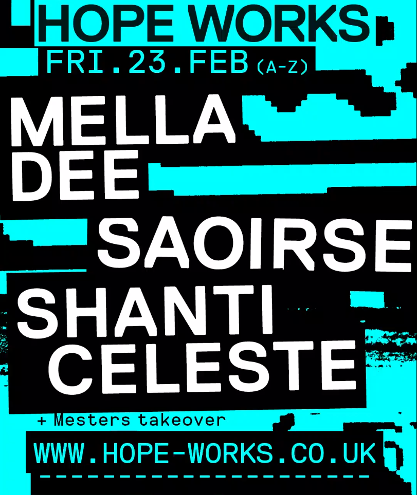 Hope Works: Shanti Celeste, Saoirse, Mella Dee + more - Página frontal