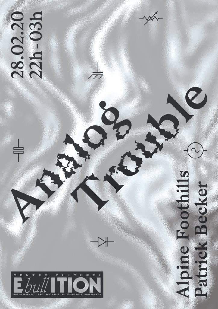 Analog Trouble: Alpine Foothills - Patrick Becker - フライヤー表