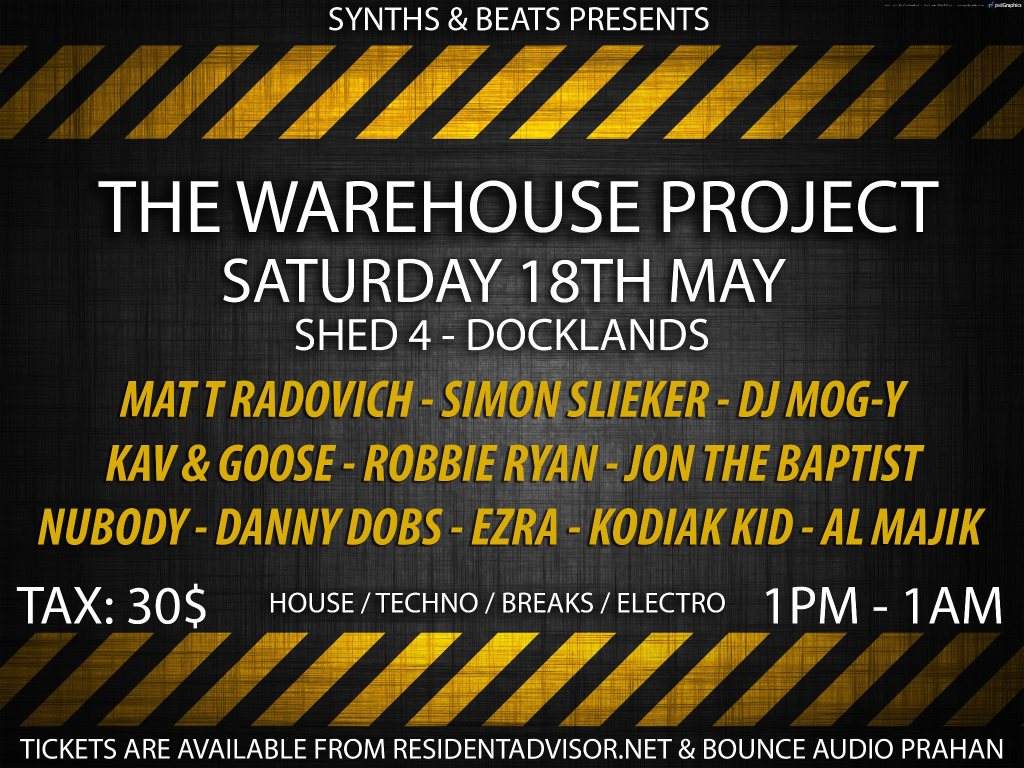 Synths N Beats present The Warehouse Project - Página frontal