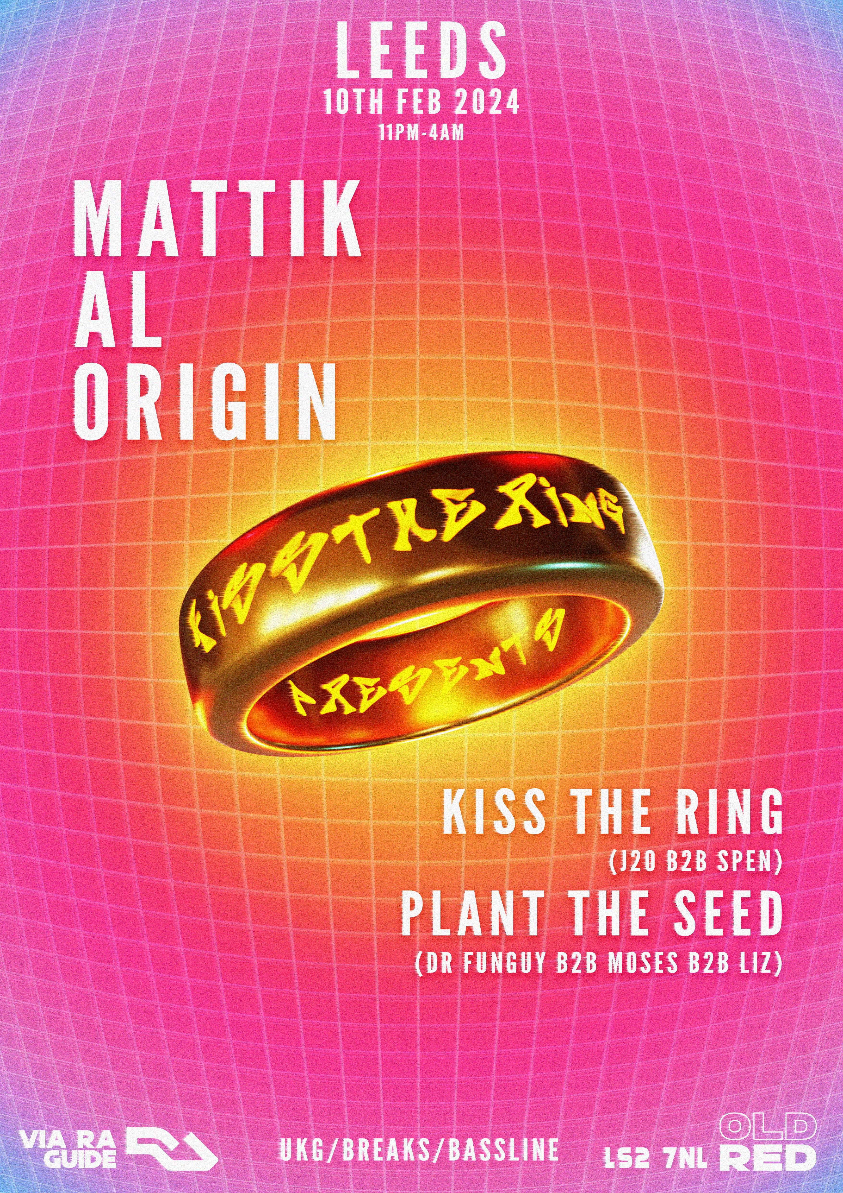 Kiss The Ring presents: Mattik, AL, Origin & More at The Old Red Bus ...