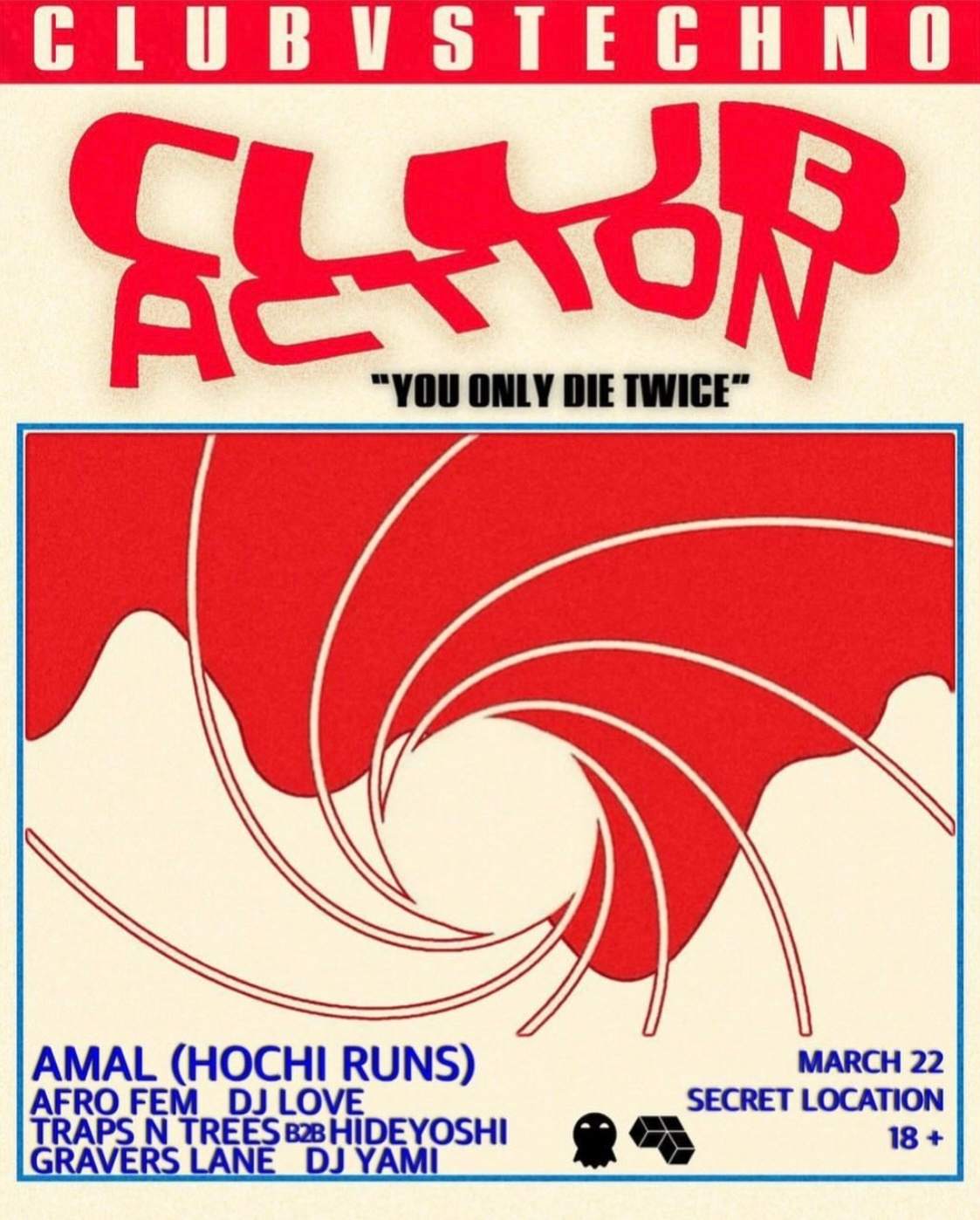 Club Action - フライヤー表