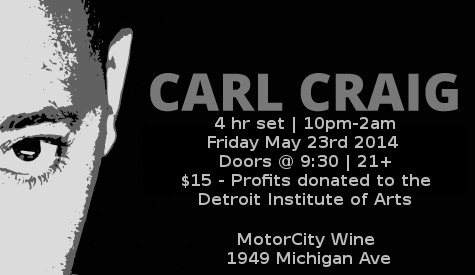 An Intimate Evening with Carl Craig - フライヤー表