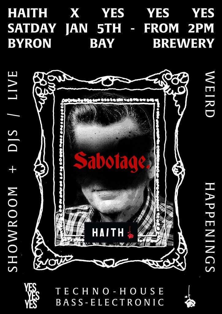 Sabotage - フライヤー裏