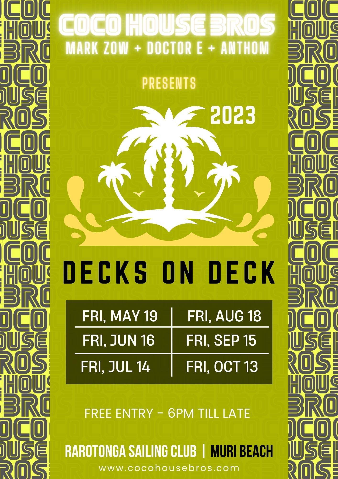 Decks On Deck By Coco House Bros 011 at Rarotonga Sailing Club