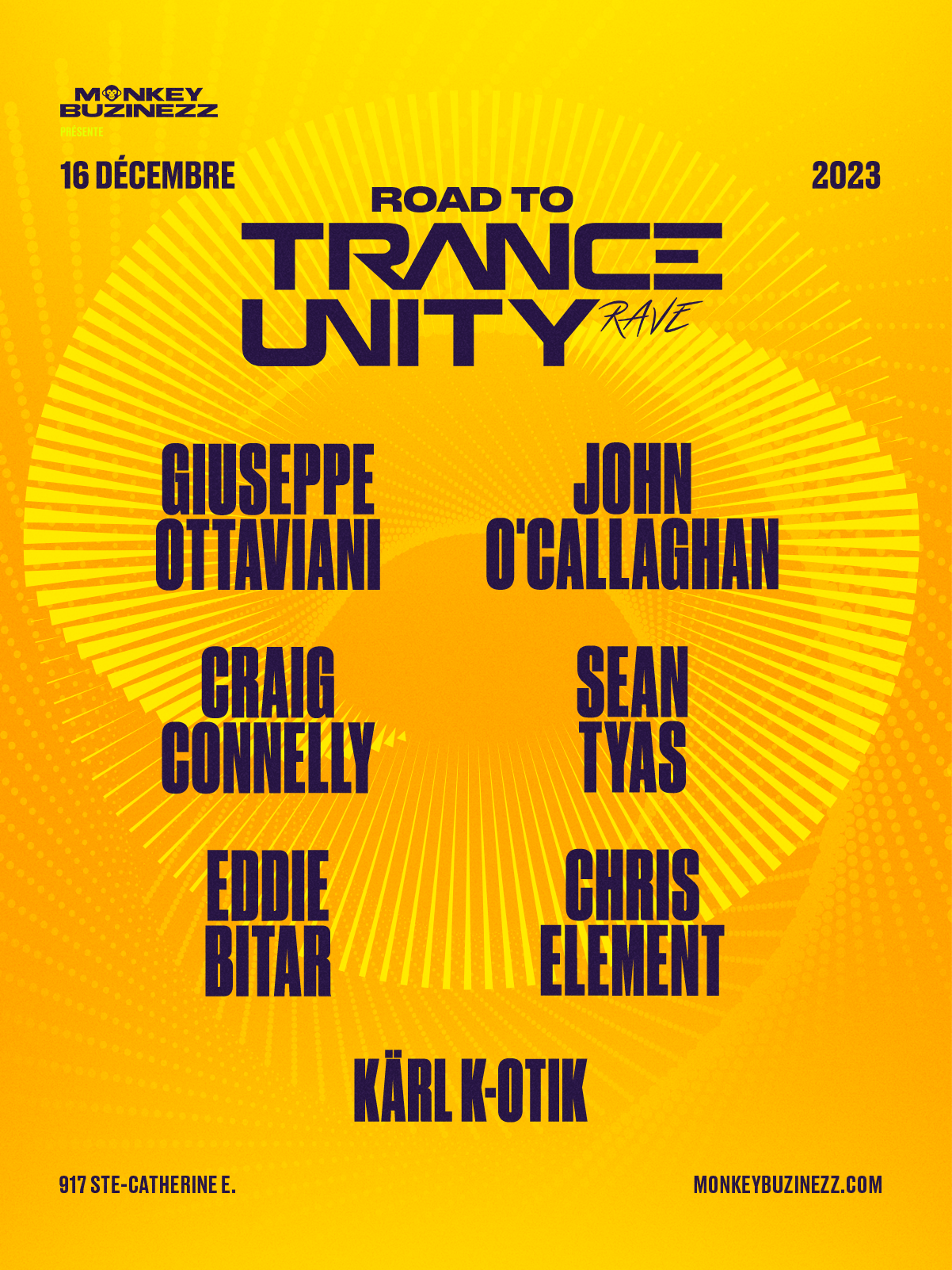 Road To Trance Unity - フライヤー表