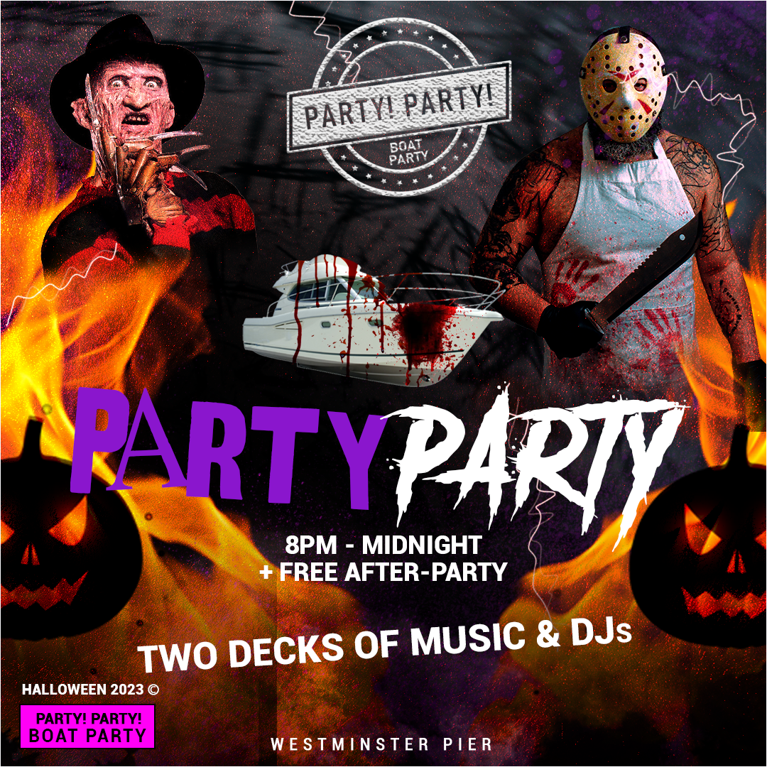 Party! Party! Halloween Boat Party - Página trasera