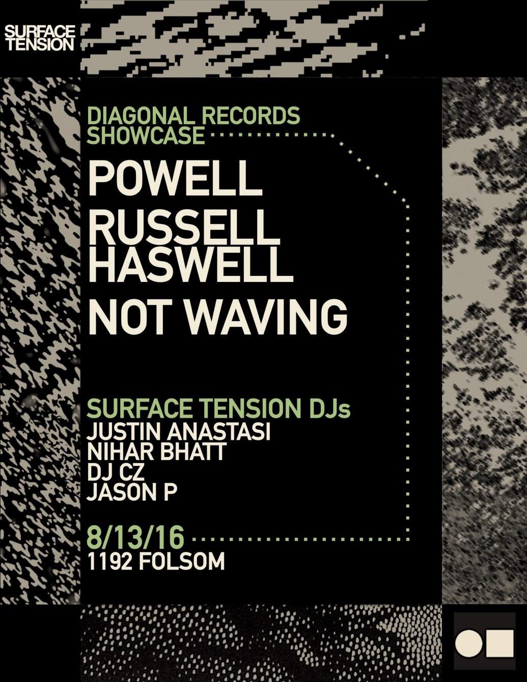 Surface Tension.18: Powell, Russell Haswell, Not Waving, Jaime (Diagonal Showcase) - Página frontal