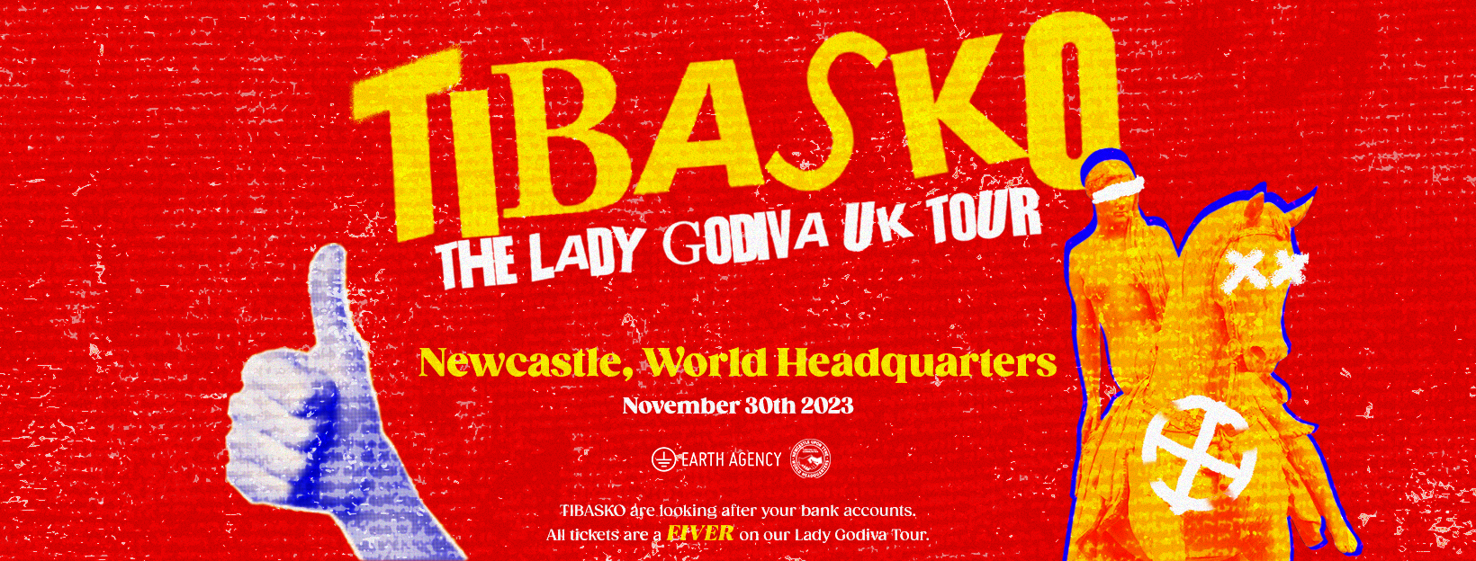 Tibasko: The Lady Godiva Tour - Newcastle, World HQ - Página frontal