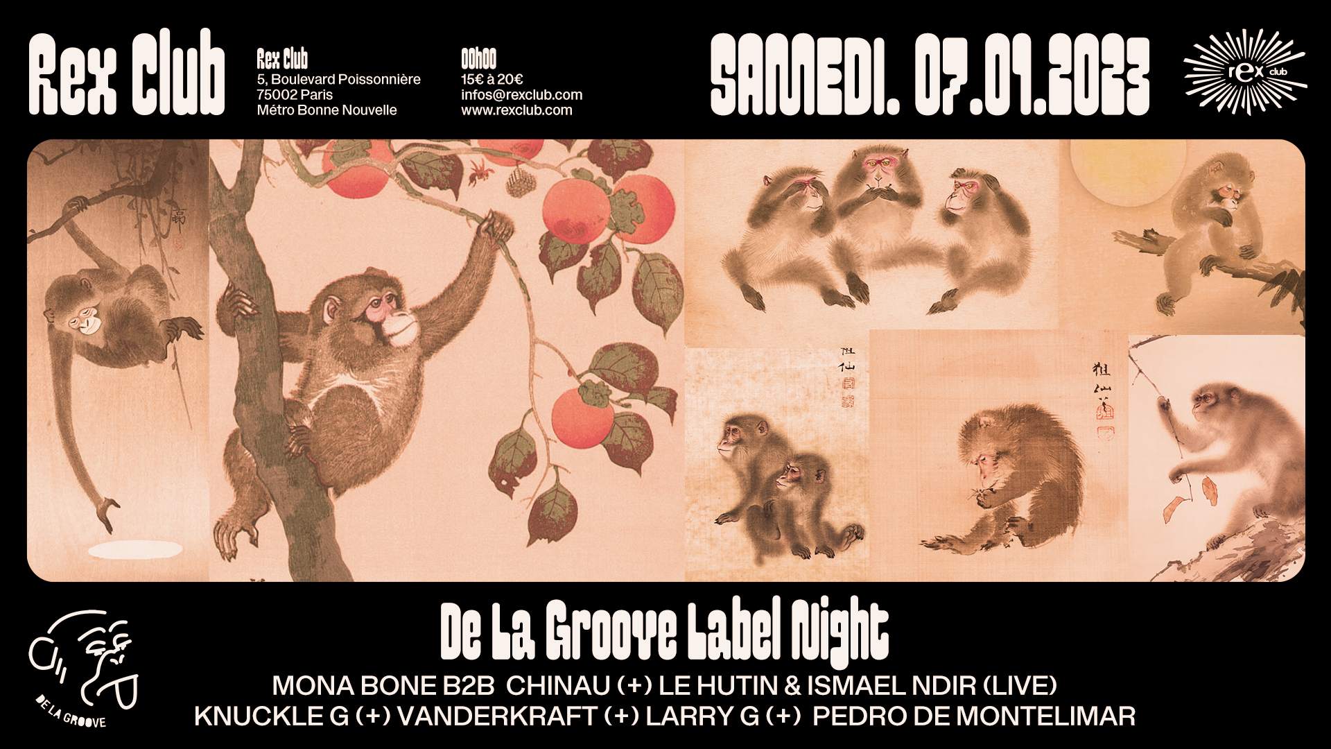 REX X DE LA GROOVE - LABEL NIGHT  - Página frontal