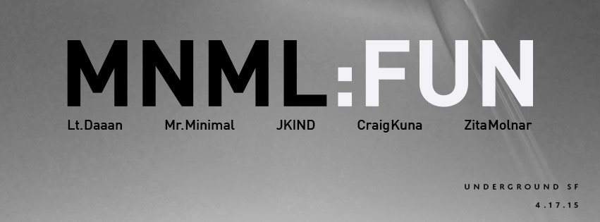 Mnml:FUN with Craig Kuna - フライヤー表