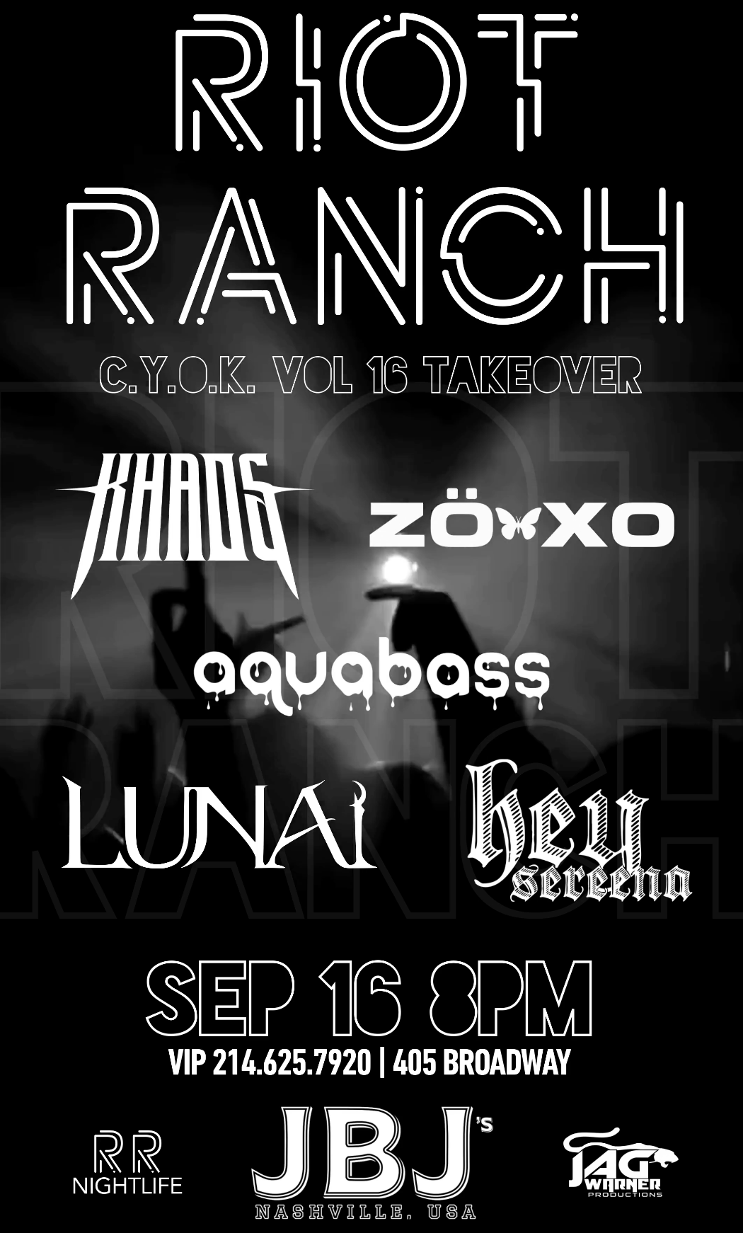 RIOT RANCH C.Y.O.K. TAKEOVER at Jbj's, Nashville