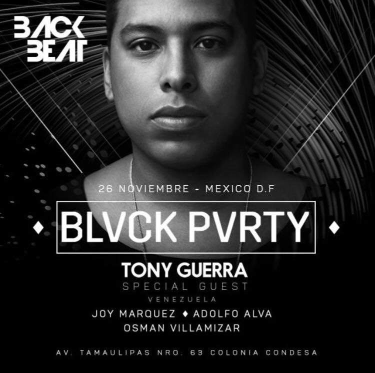 Back Beat presents Tony Guerra - Página frontal