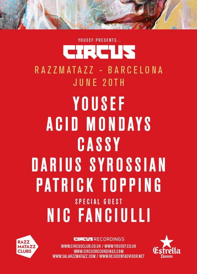 This Is Hardcore: Yousef presents Circus: Yousef + Nic Fanciulli + Cassy + Darius Syrossian  - Página frontal