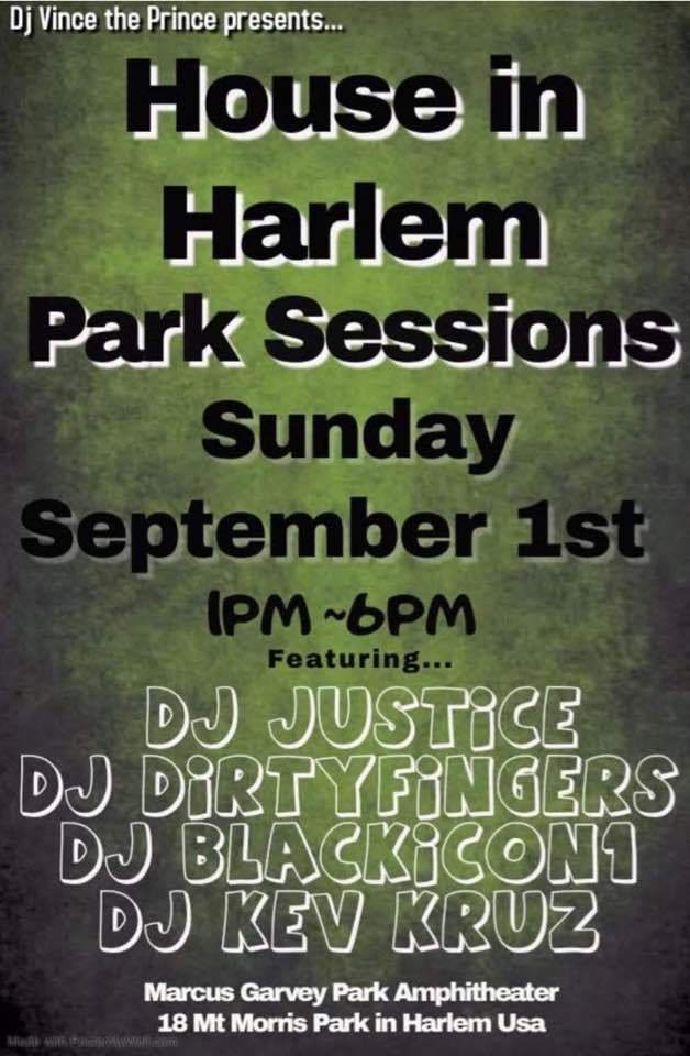 House In Harlem - Park Session - フライヤー表