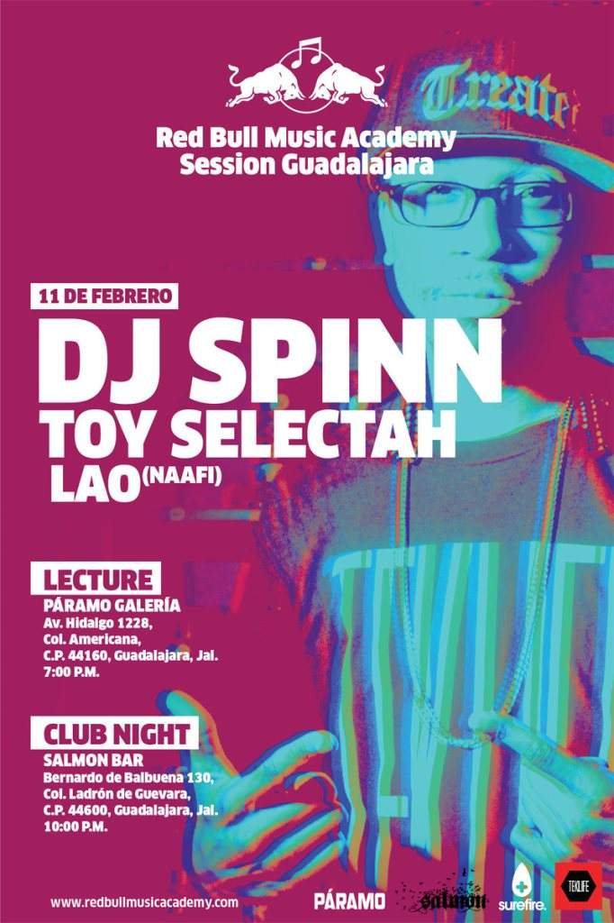 RBMA Session Guadalajara with DJ Spinn - フライヤー表