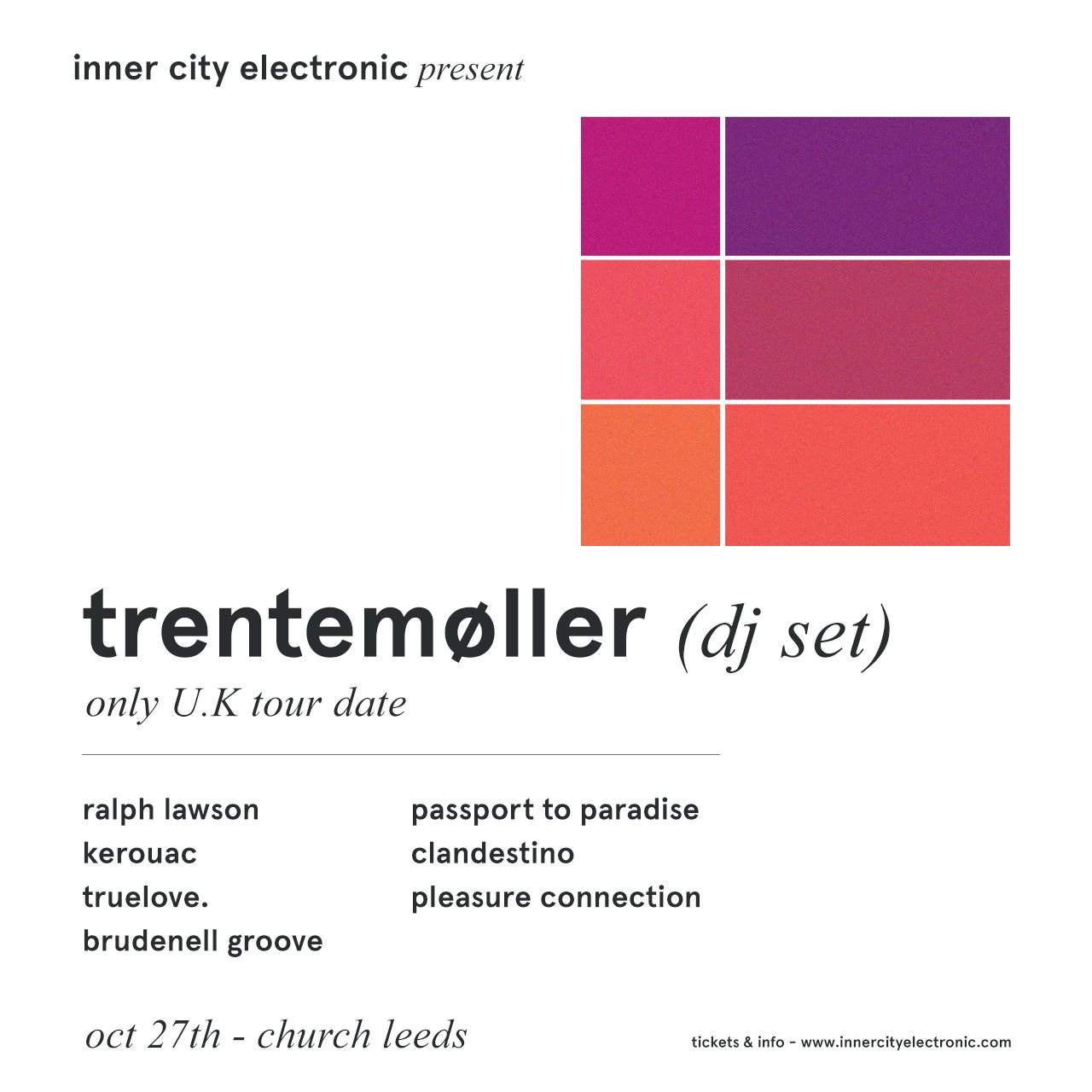 [CANCELLED] inner city electronic present - Trentemøller - Página frontal