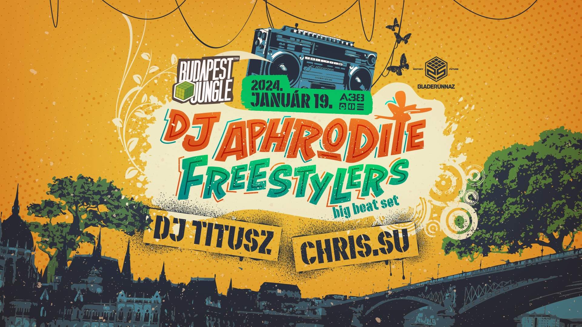 Bladerunnaz presents: DJ Aphrodite & Freestylers - フライヤー表