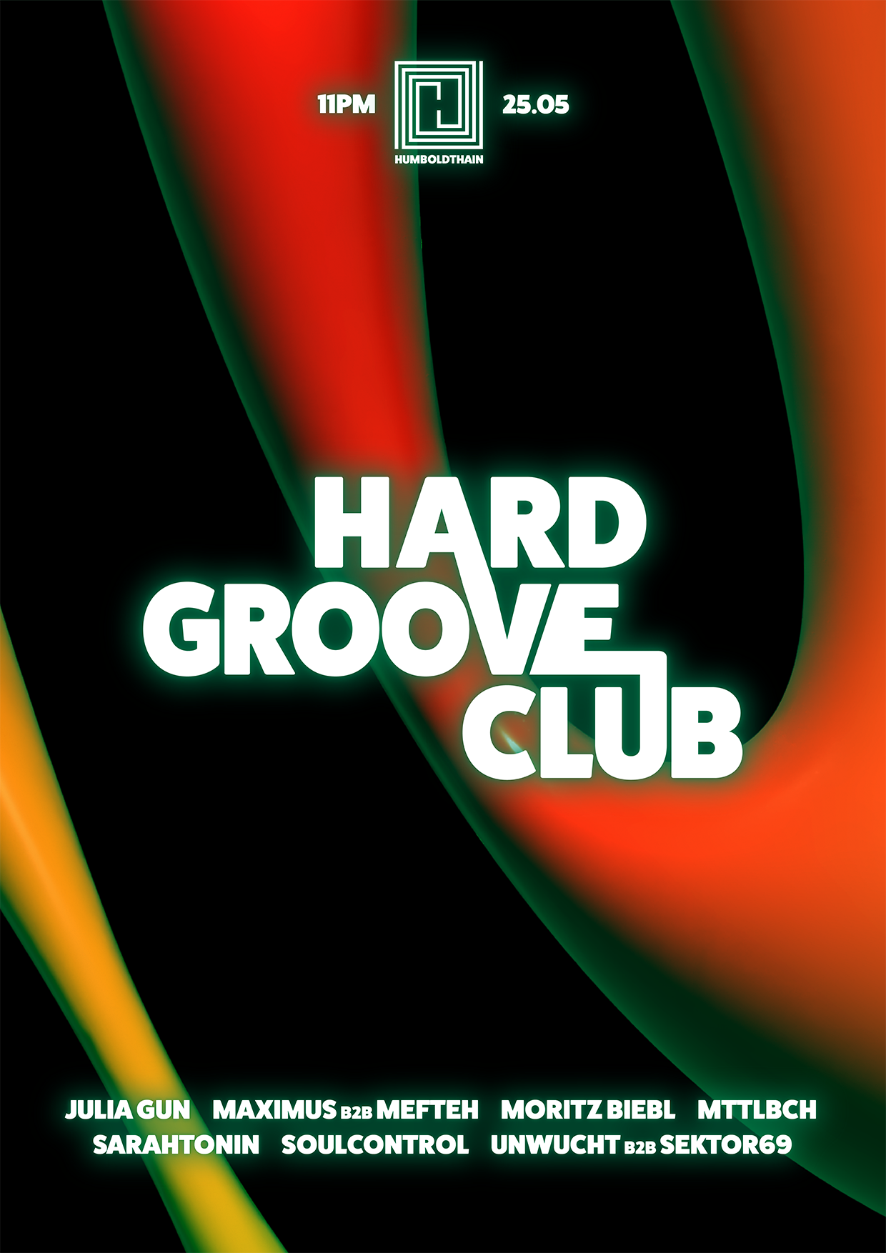 HARD GROOVE CLUB - フライヤー表