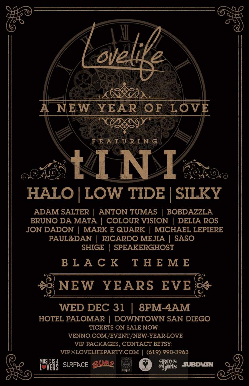 Lovelife presents A New Year of Love feat. tINI - フライヤー表