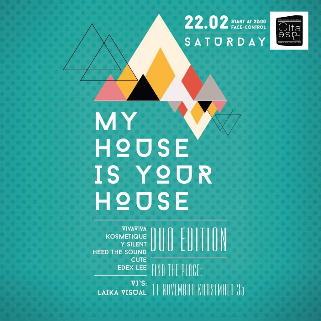 My House Is Your House Duo Edition - フライヤー裏