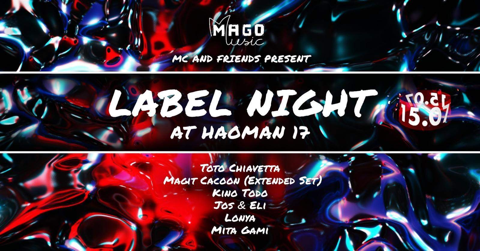 Mago Music Label Night with Toto Chiavetta - フライヤー表