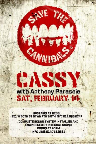 Made Event presents Save The Cannibals With Cassy - Página frontal