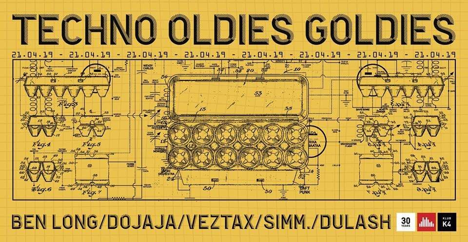 Techno Oldies Goldies - Ben Long (Space DJz / UK) - フライヤー表