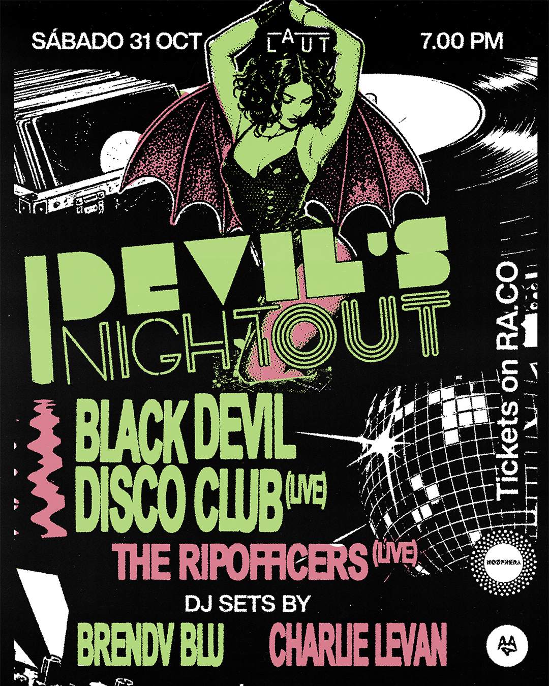 Devil's Night Out: Black Devil Disco Club + The Ripofficers + Brendv ...