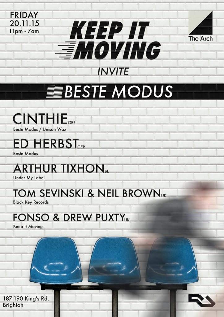 Keep It Moving Invite Beste Modus with Cinthie & Ed Herbst - Página frontal