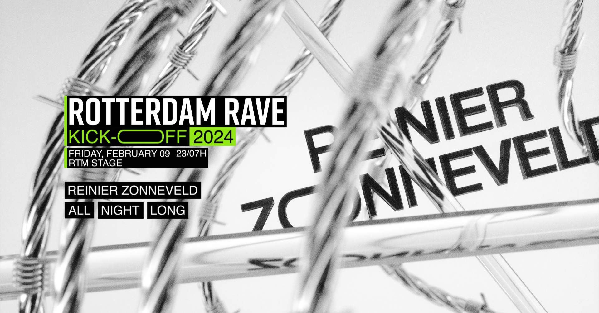 Rotterdam Rave 'Kick-Off' 2024 - Friday - フライヤー表