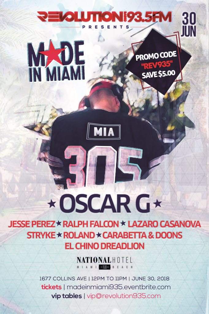 Made in Miami feat. Oscar G, Jesse Perez and More - Página frontal
