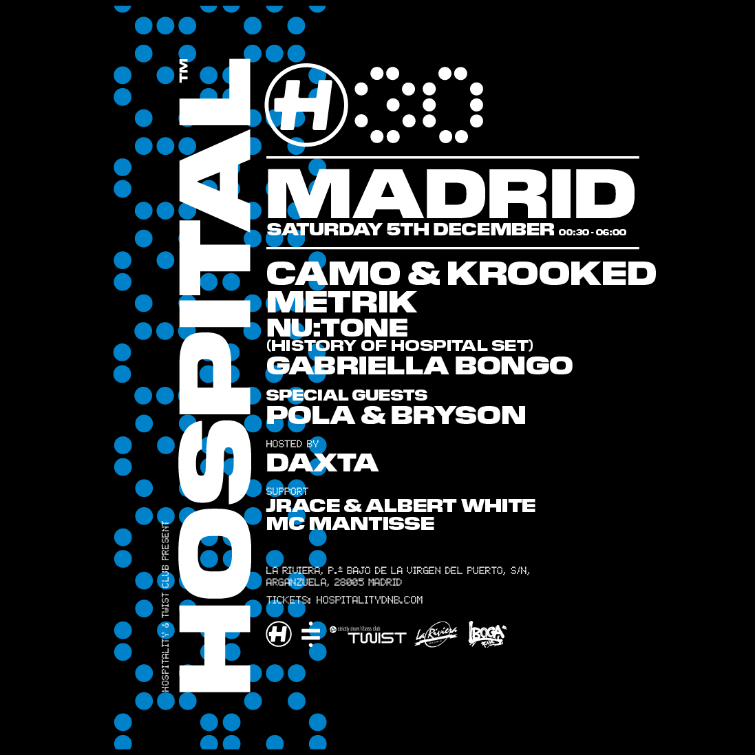 Twist Club e Iboga present: Hospitality 30th Anniversary Madrid at La ...