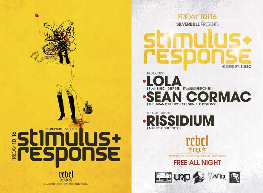 Stimulus Response & Rissidium - フライヤー表