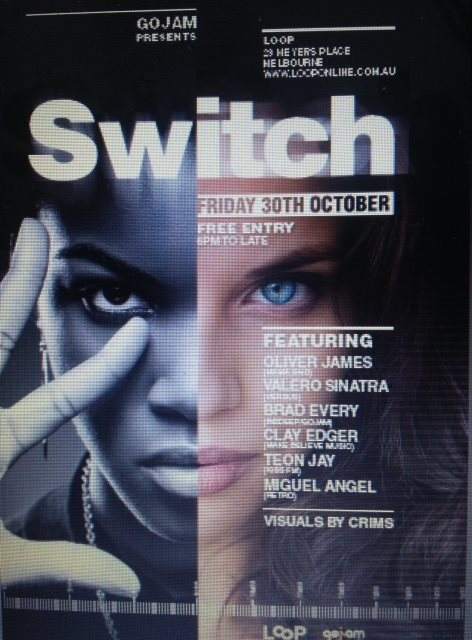 Gojam presents Switch at Loop, Melbourne
