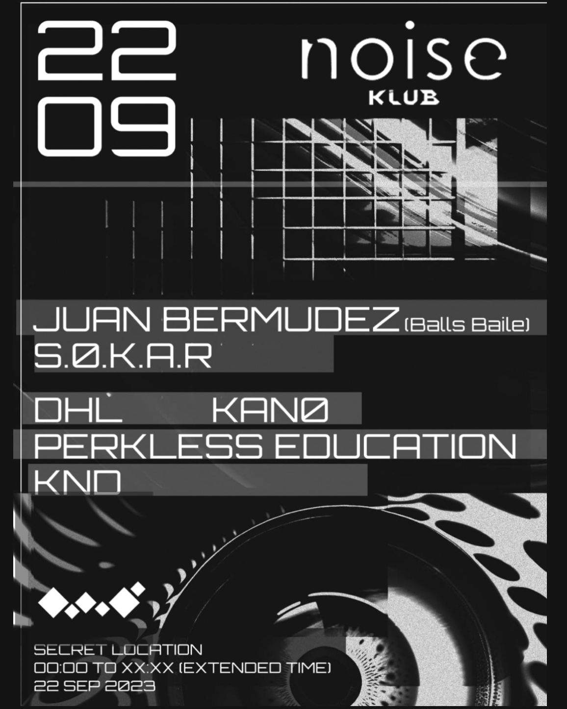 Noise Klub: Juan Bermudez - フライヤー表