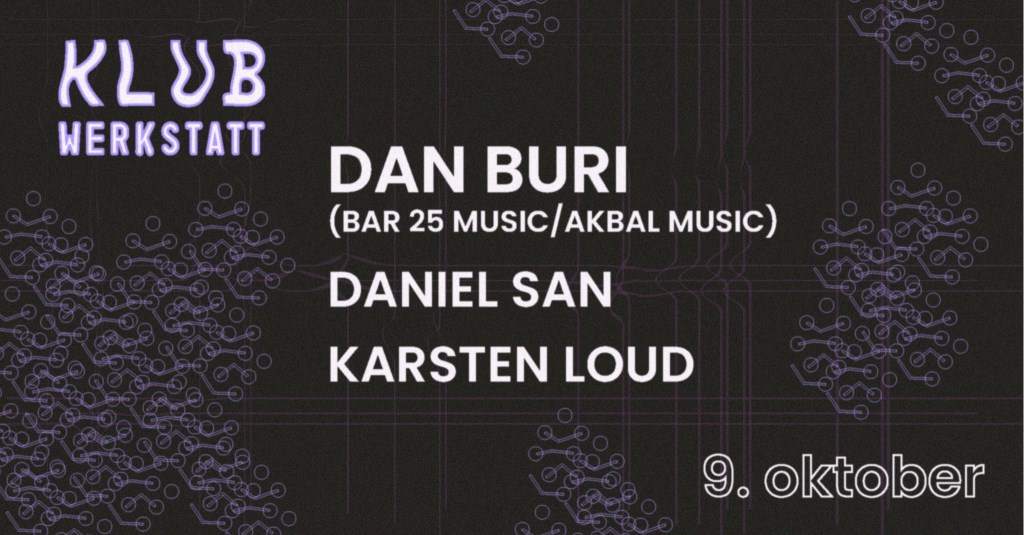Klub Werkstatt ～ DAN Buri (Bar 25 Music/Akbal Music) - Página frontal