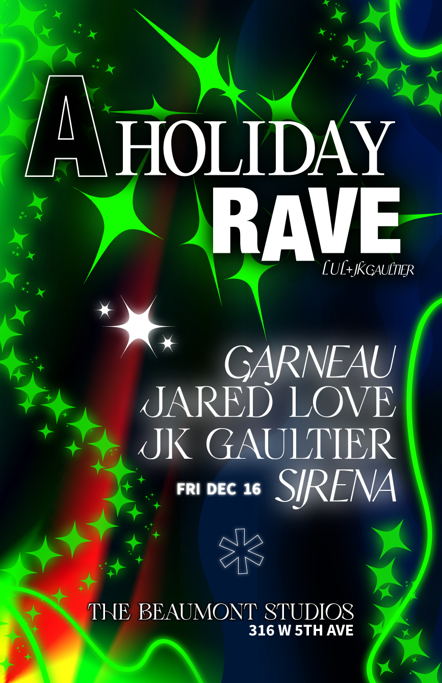 A Holiday Rave - フライヤー表