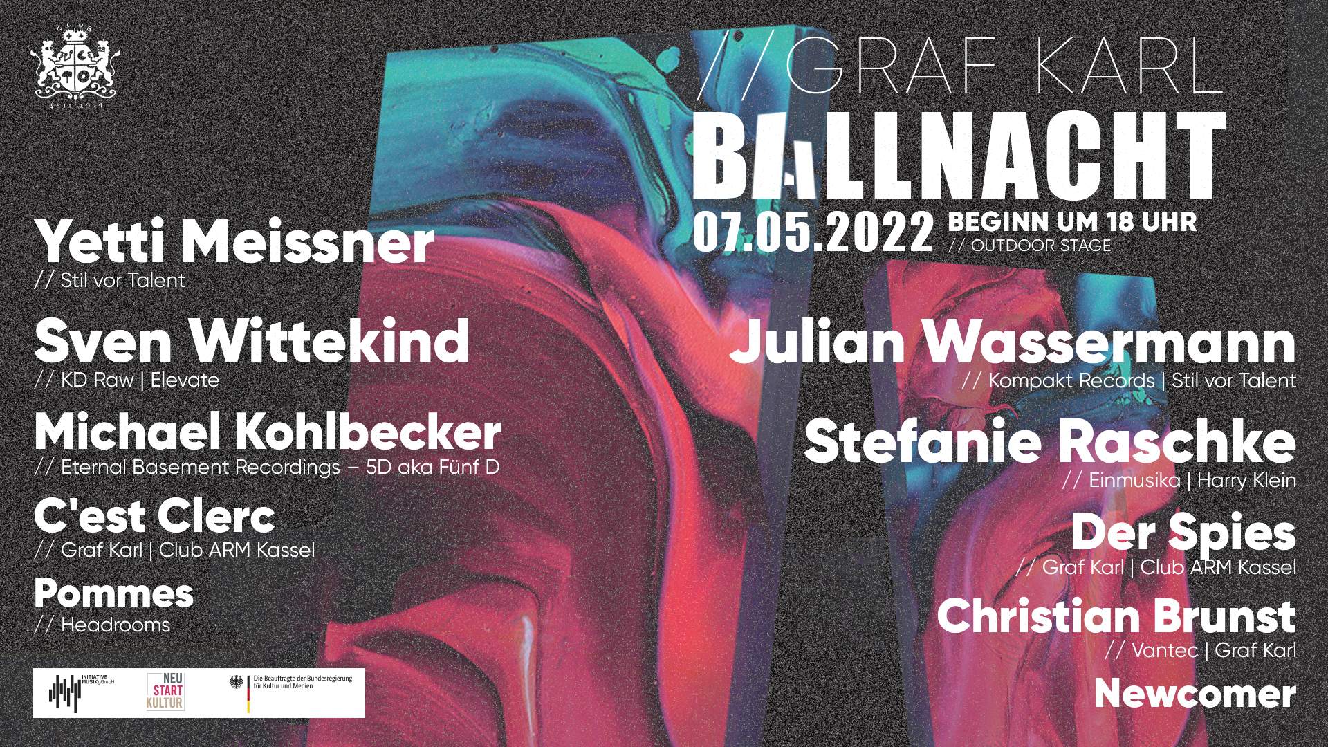 Karl's Ballnacht die Erste with Yetti Meissner, Sven Wittekind, uvm - フライヤー表