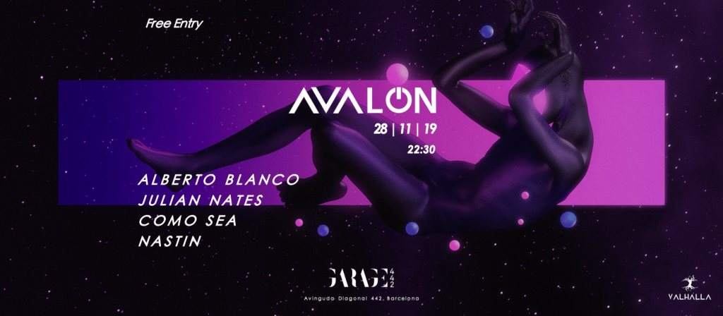 Avalon #5 [Alberto Blanco, Como Sea, Julian Nates, Nastin] - フライヤー表