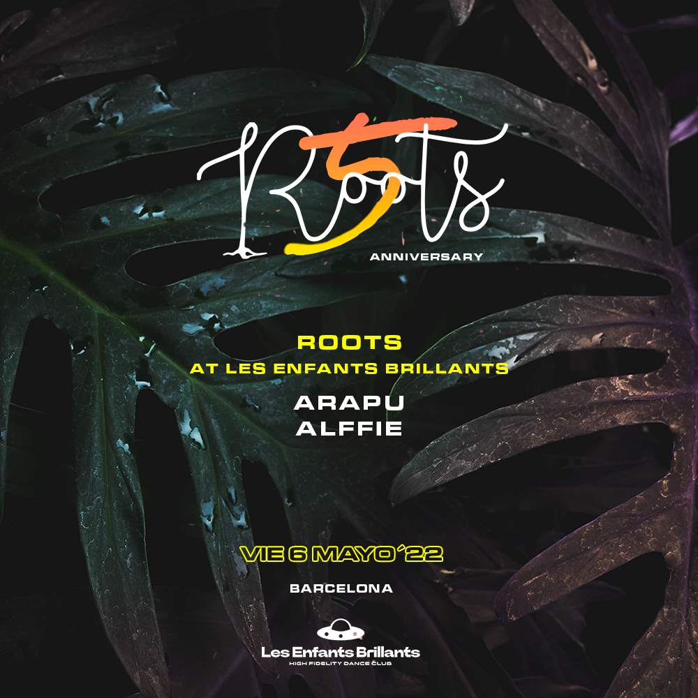Roots 5th Anniversary at Les Enfants pres Arapu - フライヤー裏