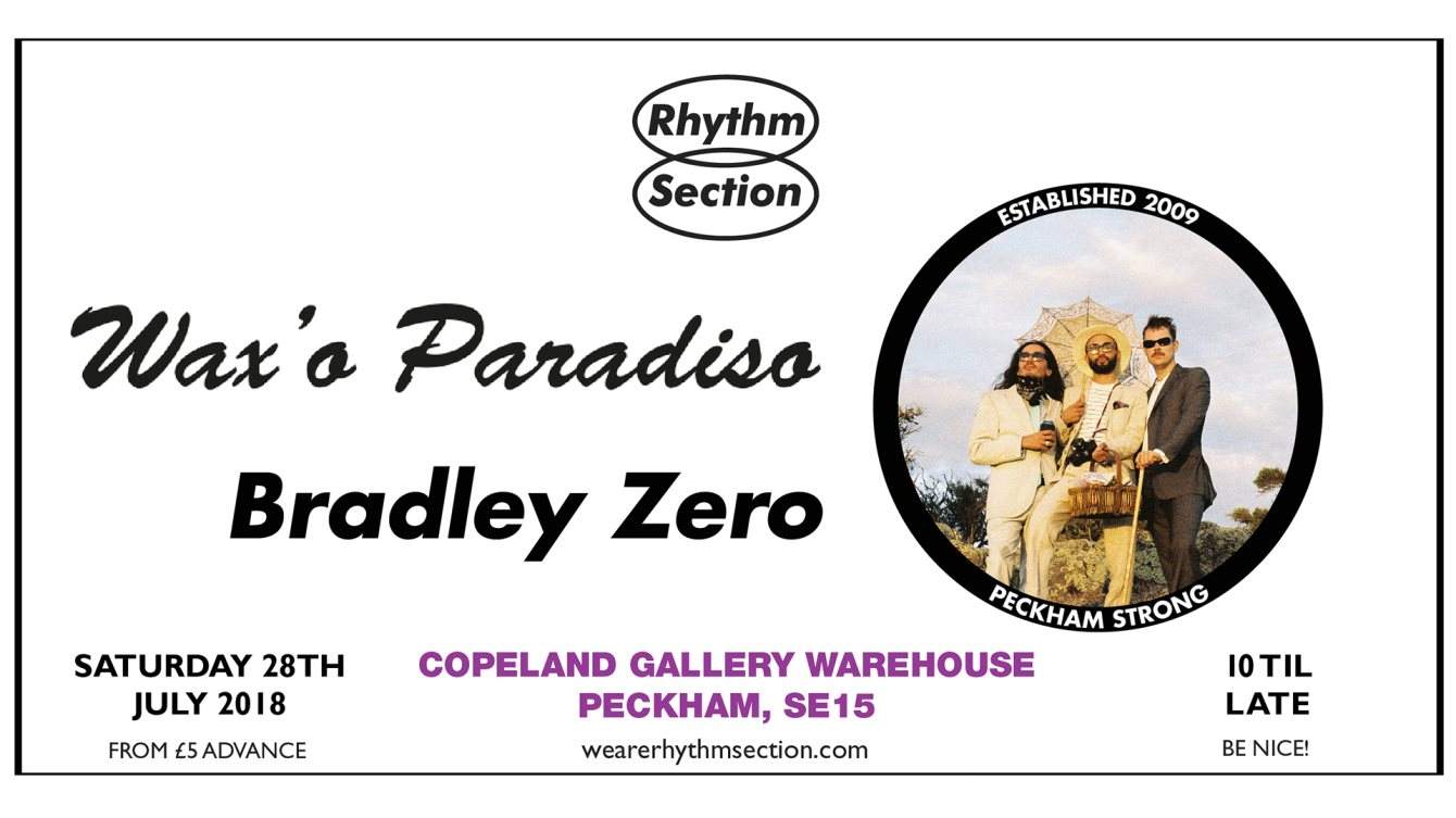 Rhythm Section with Wax'o Paradiso & Bradley Zero - Página trasera