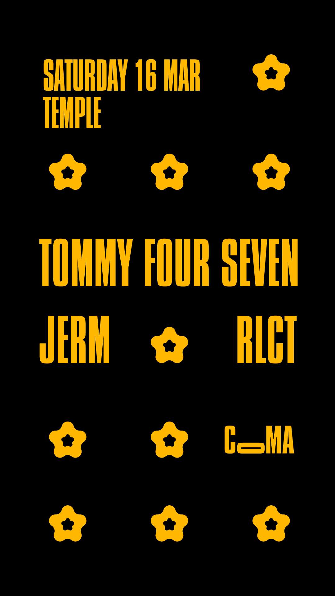 Coma with Tommy Four Seven - Página frontal
