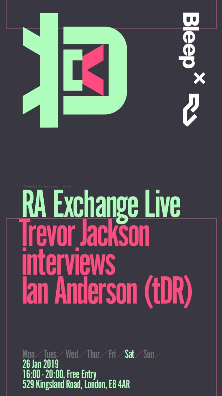 Bleep × Resident Advisor • RA Exchange Live with The Designers Republic - Página frontal