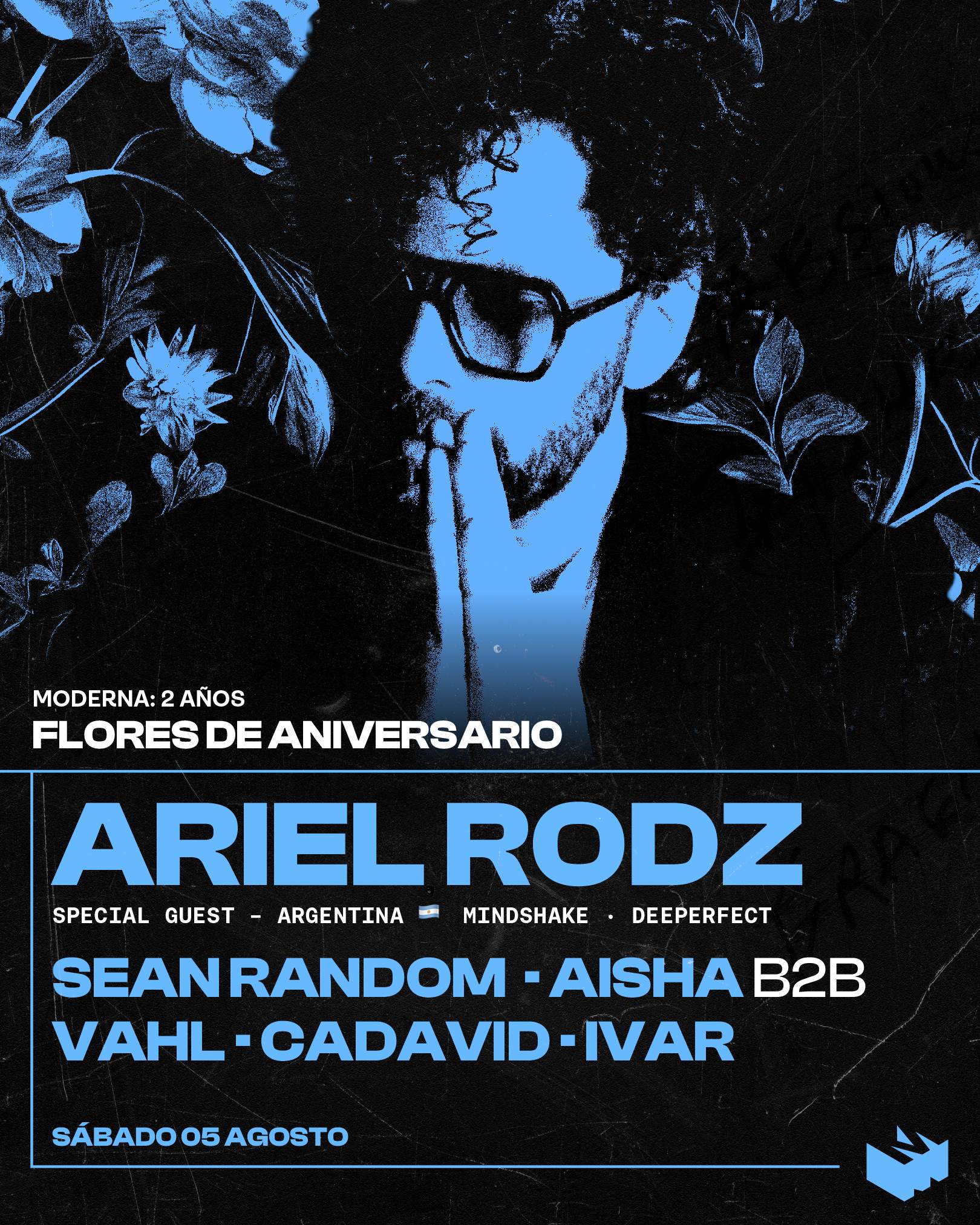 Flores de Aniversario: Ariel Rodz - フライヤー表
