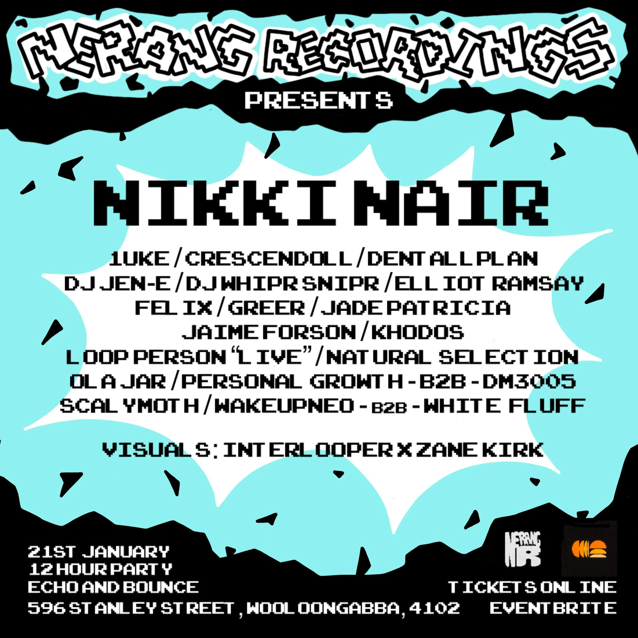 Nerang Fest Ft Niki Nair, 20 Artist Affair - Página trasera