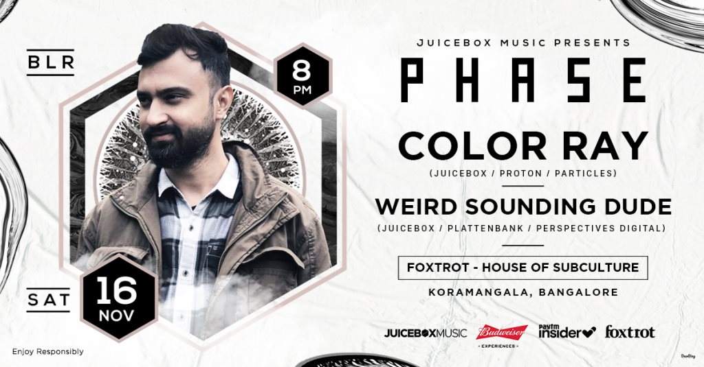 Juicebox presents Phase ft Color Ray & Weird Sounding Dude - フライヤー表