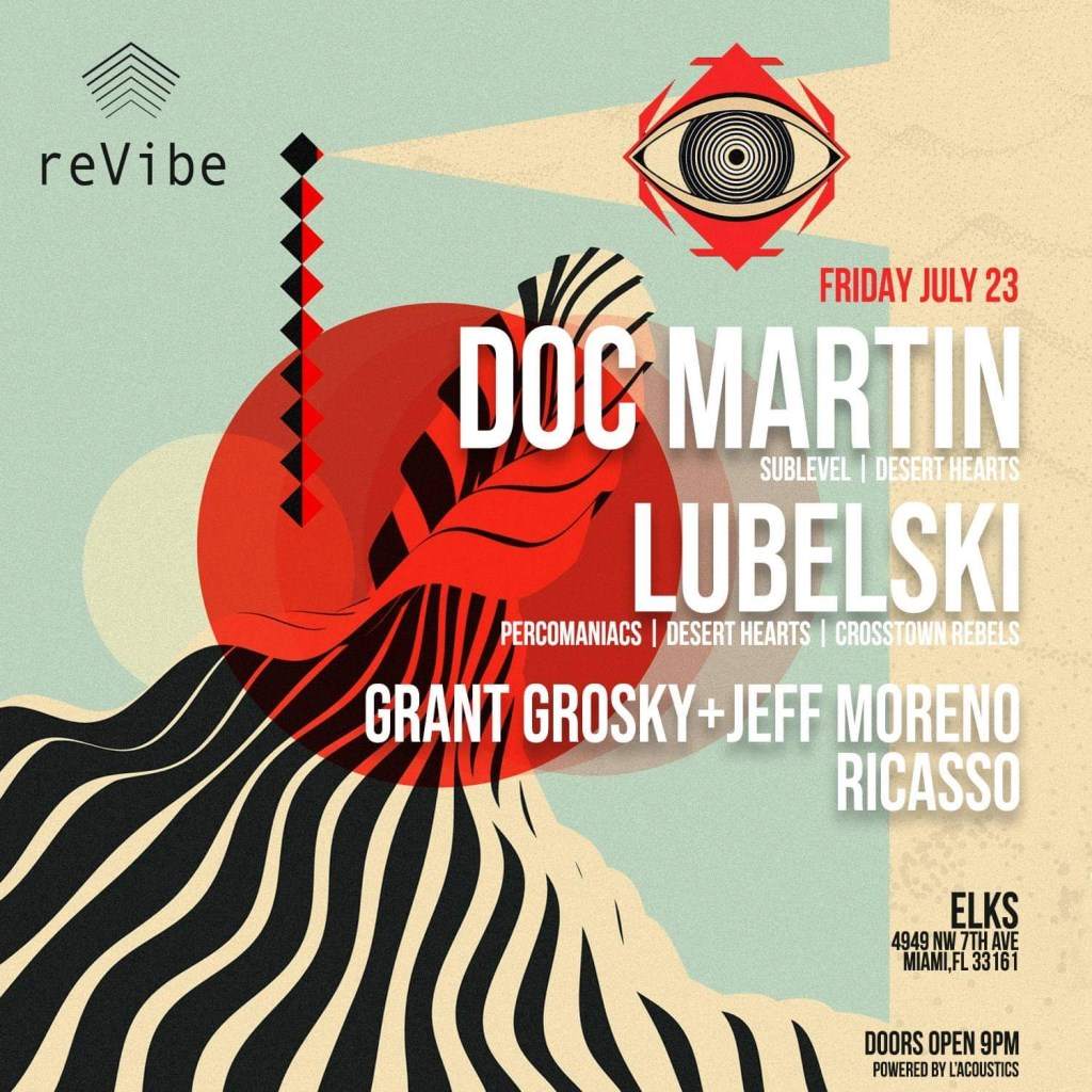 Doc Martin + Lubelski [Desert Hearts] - フライヤー表