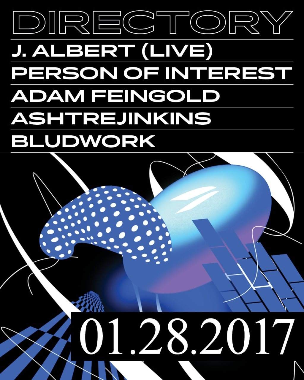 Directory: J. Albert (Live), Person of Interest & Adam Feingold - フライヤー表