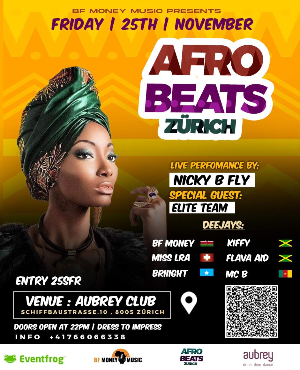 afro beats zurich at Aubrey, Zurich