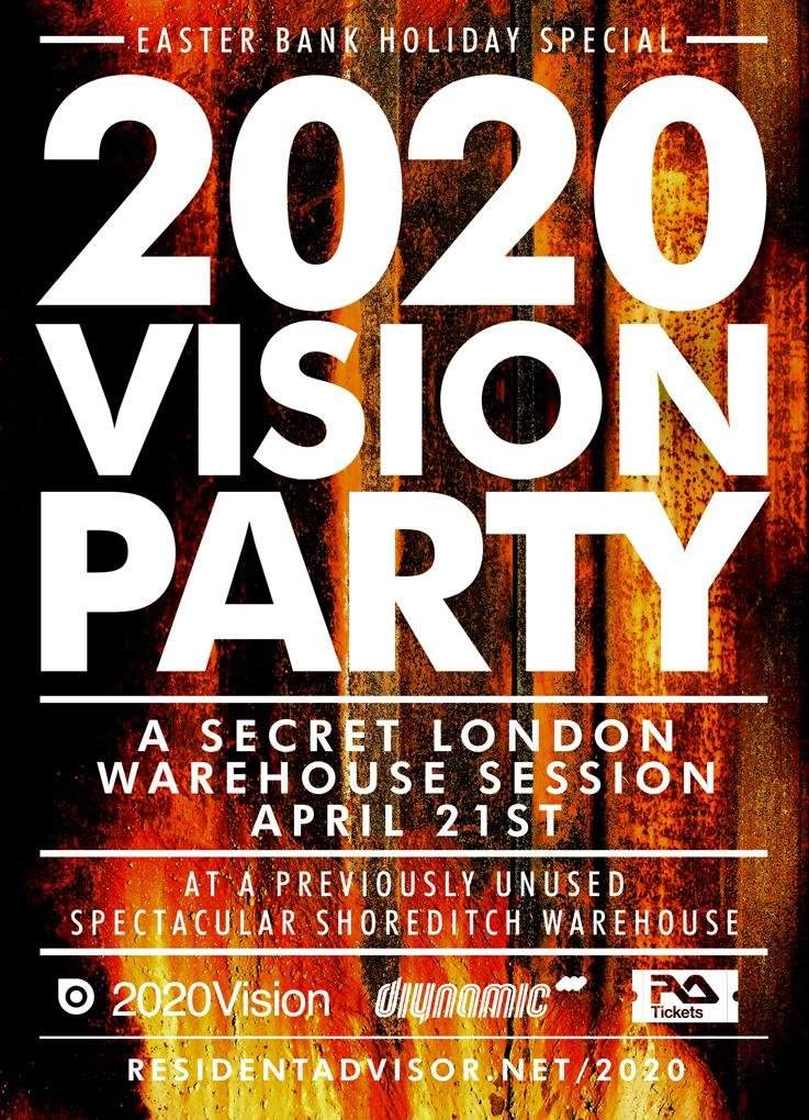 [CANCELLED] 2020 Vision & Diynamic Easter Warehouse Party feat Stacey Pullen, Fcl, Stimming, Solomun, Ralph Lawson & More - Página frontal